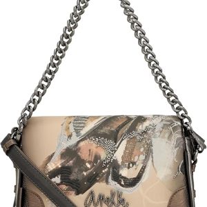 Borsa a tracolla con patta Wings