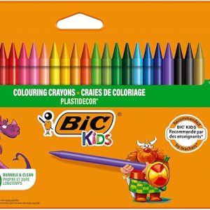 24 PASTELLI A CERA BIC DURABLE & AMP CLEAN