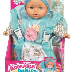BAMBOLA 30 CM ADORABLE BABIES ZAINETTO GIRAMONDO