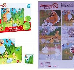 CUBI PUZZLE 12 CUBI FIABA ALADINO E LA LAMPADA MERAVIGLIOSA GLOBO