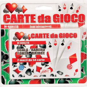 2 MAZZI DA 54 CARTE DA GIOCO