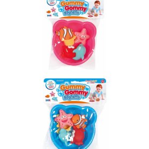 GUMMY GOMMY 5 ANIMALI MARINI IN BUSTA CON VASCHETTA BAGNETTO